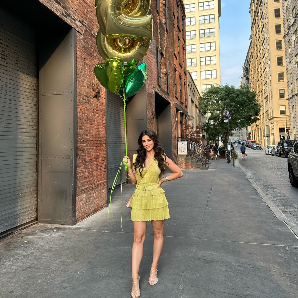 Sabina Musayen lime/green dress
